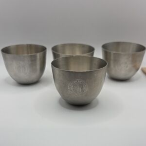 Jefferson Cups Pewter Elegant Pewter Cups Set